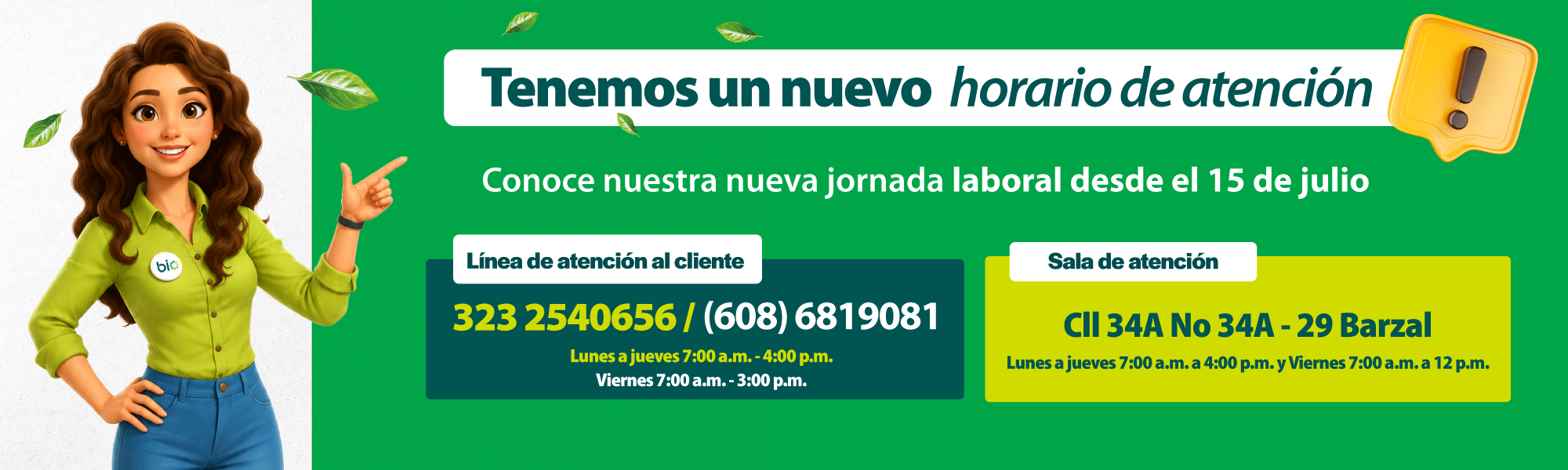Nuevo horario